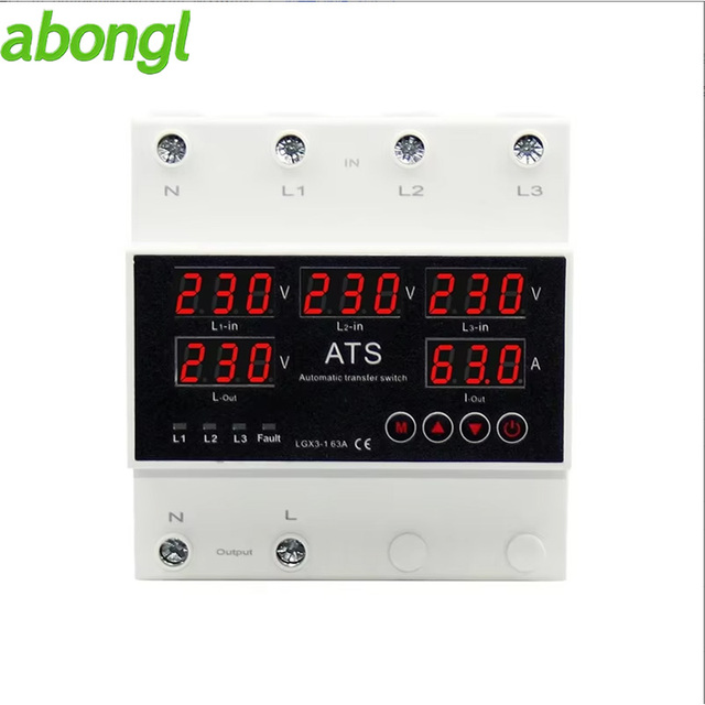 Automatic Transfer Switch (ATS) Phase Selector Uninterruptible Power Supply Overvoltage Current Limiter CB Overvoltage