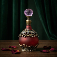 Flacon de parfum en verre de luxe spécial salon de beauté Dubaï Arab 25ML, flacon d'huile essentielle sous vide, flacon d'huile essentielle