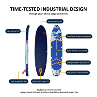Planche de paddle gonflable en PVC Drop Stitch, stable, à aileron unique, grande flottabilité, pour sports nautiques en extérieur