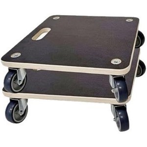 Chariot à plateau en bois à quatre roues, chariot de déménagement durable, utilisation universelle - Product Image 1