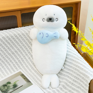 Almohada de Peluche de Foca al por Mayor - Cojín de Animal de Peluche Súper Suave, Muñeco de Compañía Adorable y Juguete de Regalo - Product Image 3