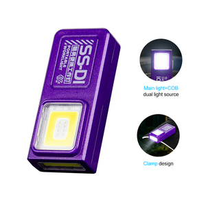 Portable Outdoor Camping Ultra Bright <b>LED</b> Torch with 395nm UV Light Rechargeable Digital Display Slim EDC Flashlight - Product Image 1