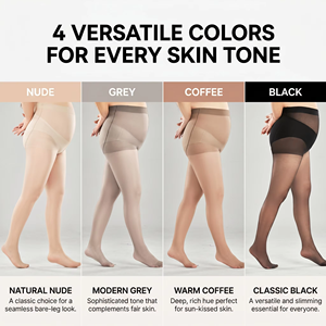 High Waist Sexy <strong>Maternity</strong> Sheer Pantyhose for Pregnancy-4 Colors Eco-Friendly Breathable Anti-Bacterial Thin All Skin Tones - Product Image 3
