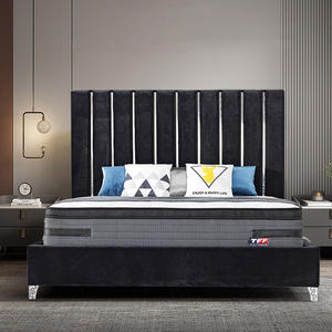 Cama King Size Doble de Lujo CK206, Muebles de Dormitorio para Proyectos Hoteleros, Madera Maciza, Moderna, Grande, Tapizada - Product Image 2