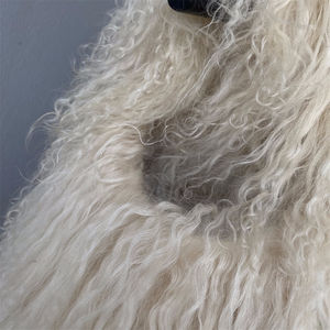 批发定制颜色模糊真羊毛袋高端奢华女性时尚钱包手袋蓬松天然蒙古皮袋 - Product Image 5