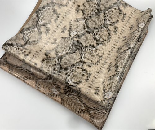 Holographic Fabric Synthetic Price Per Meter Snake Skin Faux Pu Leather scuba Metallic Fabric