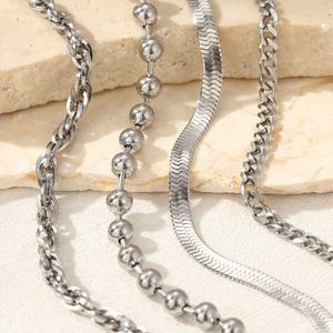 Trending Fashion Korean Anti Tarnish Solid Gold Plated Jewelry <b>Stainless</b> <b>Steel</b> Bracelets Stack <b>Bangles</b> for Men Women - Product Image 4