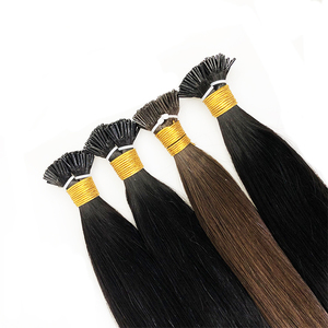 Ruso Remy i tip extensión del cabello queratina cutícula del cabello alineado doble dibujado i tip extensiones de cabello humano - Product Image 1