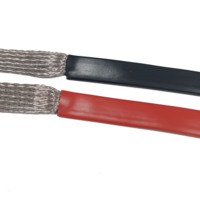 Câble d'extension CC pour panneau solaire personnalisable 12AWG, plat, en PVC tressé, pour passage en fenêtre, câble PV