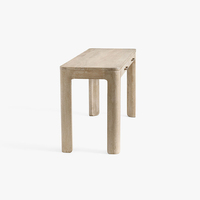 Table console de bureau moderne de luxe en chêne massif durable pour salon, entrée, hôtel et école
