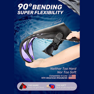 Профессиональные плавники для подводного плавания XIALE, технические регулируемые резиновые плавники с открытым каблуком, оборудование для плавания - Product Image 5