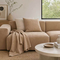 Tissu en velours hollandais épais 133 GSM, 300 GSM, pour ameublement, coussins de canapé, rideaux et artisanat