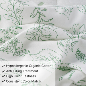Draps de lit pour nouveau-né en coton biologique 100% imprimé sur mesure, 160 g/m², doux, lisses, anti-boulochage, draps ajustés pour berceau et nacelle - Product Image 2