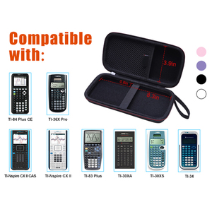 Bán buôn EVA TI-84 cộng với đồ họa máy tính trường hợp màu hồng EVA trường hợp khó khăn du lịch trường hợp cho Texas đồ họa máy tính - Product Image 6