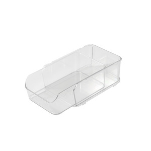 Desktop <b>Drawer</b> <b>Storage</b> <b>Box</b> Transparent Rectangle Stackable For Office Stationery Cosmetics Dormitory Use - Product Image 5