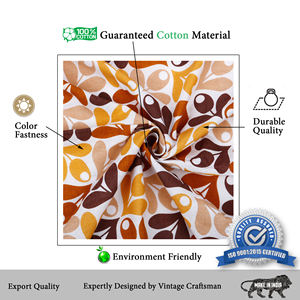 Camino de Mesa Estampado Simple 100% Algodón Puro, Cubierta de Mesa Elegante y Ecológica, Duradera para Uso Diario en el Hogar - Product Image 4