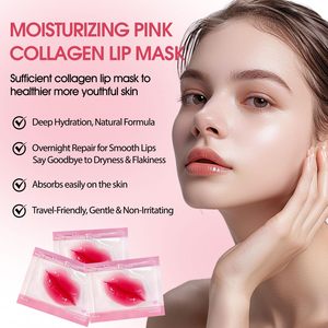Ventes Flash : Masque Lèvres Hydratant Anti-rides au Collagène, Gel de Soin des Lèvres, Masque Lèvres Cristal Rose, Soin de Nuit au Collagène - Product Image 3