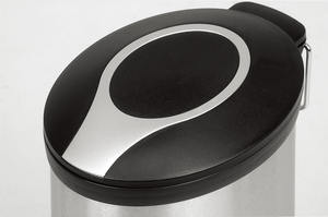 Poubelle de cuisine ovale en acier inoxydable de 30 litres Poubelle PE à commande au pied avec <span class=keywords><strong>couvercle</strong></span> pour maison, hôtel, salle de bain, sac de rangement emballé - Product Image 3