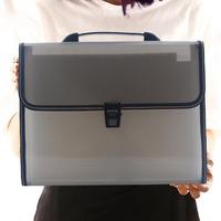 Alta calidad, 13 bolsillos, oficina de negocios y papelería escolar, tamaño A4, carpeta de archivos PP, bolsa de acordeón para documentos, archivo expandible
