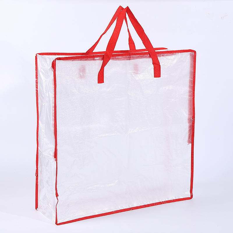 Red edge side zipper 66*66*22