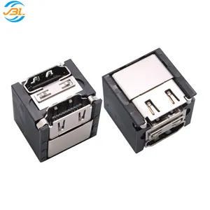 Dual layer HD/MI female Connector DIP with locator post 19PIN Dual layer 90 Connector Digital Finance