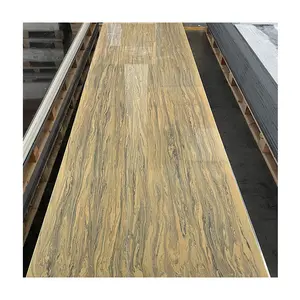 Factory OEM/ODM Wood Grain Artificial Stone Modified Acrylic Solid Surface Sheet For Bathroom Vanity Bar Top Kitchen Countertop