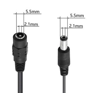 Cantell 1 bis <span class=keywords><strong>2</strong></span> DC-Stromkabel DC5521 Stecker-Buchse-Verlängerung DC 5,5x2,1mm Y-Splitter kabel - Product Image 5