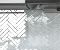 Carreaux de céramique émaillés brillants 3D style moderne 50x200mm pour murs et sols intérieurs, accents/bordures, salle de bain, douche et plus encore 5
