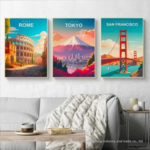<span class=keywords><strong>Peinture</strong></span> Diamant <span class=keywords><strong>Paysage</strong></span> <span class=keywords><strong>Urbain</strong></span> 30x40cm Diamants 2.5mm DIY Fait Main Acrylique Moderne Minimaliste Bâtiment Symbole de l'histoire du pays Salon - Product Image 4