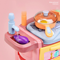 Ensemble de jouets de cuisine pour enfants, 20 pièces, avec jeux de pulvérisation et évier de cuisine réaliste pour une vraie expérience culinaire