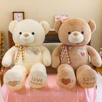 Peluches personnalisées en forme d'ours doux, fabrication de jouets en peluche, coton PP, jouets en peluche de 8 pouces, jouets en peluche de Noël pour machine à griffes