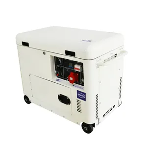 8KW 10KVA 195F空冷ディーゼルエンジンシングルシリンダースタンバイバックアップGenset 50/60Hzミニサイレントディーゼル発電機 - Product Image 4