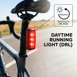 ไฟท้ายจักรยาน LED ความสว่างสูงพิเศษ 300LM พร้อม 6 โหมด ติดตั้งง่ายและเหมาะสำหรับการขับขี่กลางคืน - Product Image 4