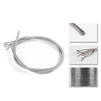 Système de barrière de câble en acier inoxydable 316 SS garde-corps de câble métallique pour les marches d'escalier