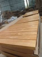 Plateau de table rond à lattes en teck massif Tectona Grandis Lifepursue pour extérieur et jardin, pièces de table en bois pour repas