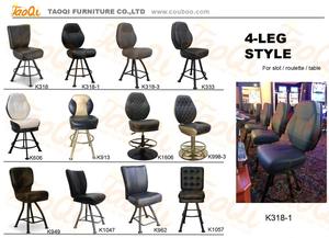 K1606 Chaise de casino réglable Tabouret de bar pivotant Fente Poker Black Jack Sièges Table de jeu Meubles Chaise de bar - Product Image 5