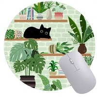 Tapis de souris Immaturus Cat, mignon, petit, antidérapant, en matériau EVA, 8,6"x8,6", accessoire de bureau pour jeux PC, voyages, pour filles, amoureuses des chats