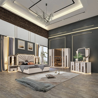 Ensemble de Chambre King Size de Luxe Style Nordique Moderne, Mobilier en Bois Confortable avec Rangement pour Hôtels, Prix Abordable