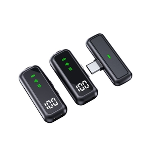 T30 Mini inalámbrico C condensador auricular micrófono compatible con grabación de vídeo Streaming Conversión de voz reducción de ruido Dual - Product Image 4