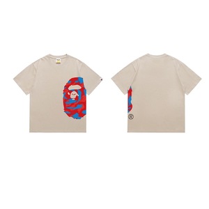 T-shirt da uomo casual in cotone 100% da 300 grammi, stile designer personalizzato 1:1, con stampa testa di scimmia, a maniche corte - Product Image 4