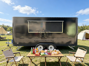 New ACB Towable Aluminum Stainless Steel Food Trailer Vintage Outdoor Chicken Rotisserie Grill Rust Resistant Insulated Snack - Product Image 4