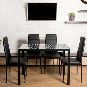 Free Sample Restaurant Furniture 10 Seater Glass Made Small Korean Royal Dining Table In Vietnam