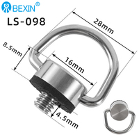Vente en gros, 1/4 ", 3/8", fixation rapide de la caméra, anneau de vis, trépied de caméra, boule de fixation, vis de caméra cachée, plaque QR 1/4