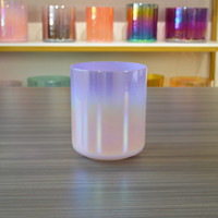 Bol chantant en cristal alchimique professionnel HF pour bain sonore thérapeutique, couleur Aurora Chakra Ombre, bols chantants en cristal pour studio de yoga