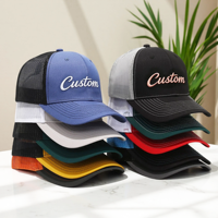 Gorra de Béisbol Trucker Personalizada con Bordado de Logotipo, 100% Algodón, 6 Paneles, Cierre a Presión, Estilo Hip Hop 112 para Hombre