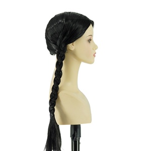 <span class=keywords><strong>Perruque</strong></span> Anime Double Tressée Sans Lacets, Thème Halloween Mardi Noir, Famille <span class=keywords><strong>Addams</strong></span>, Base en Réseau Interne Ordinaire K-Silk, pour le marché transfrontalier - Product Image 3