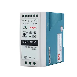 Mdr 40W Schakelende Voeding Mdr Serie Ac Naar Gelijkstroomvermogen 40W 24V Smps Din Rail MDR-40-24