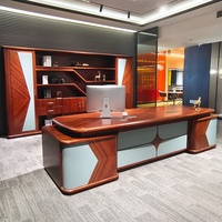 Escritorio Ejecutivo Moderno de Madera en Forma de I, Personalizado y de Lujo, Ecológico, Fácil de Montar, Ergonómico, Duradero, con 5 Años de Garantía, para Casa o Villa