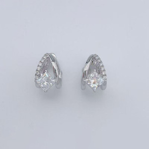 <span class=keywords><strong>Pendientes</strong></span> de Oro Blanco de 18K con Diamantes Cultivados en Laboratorio, <span class=keywords><strong>Pendientes</strong></span> de Oreja Tipo Cuff, <span class=keywords><strong>Pendientes</strong></span> Colgantes de Moda, <span class=keywords><strong>Pendientes</strong></span> de Clip, <span class=keywords><strong>Pendientes</strong></span> de Diamantes, <span class=keywords><strong>Pendientes</strong></span> con Cuentas - Product Image 1
