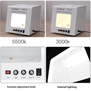 <span class=keywords><strong>Sanoto</strong></span> <span class=keywords><strong>Mini</strong></span> ảnh studio ánh sáng Hộp <span class=keywords><strong>Softbox</strong></span> được xây dựng trong xoay bàn xoay cho đồ trang sức nhiếp ảnh video 3D quét - Product Image 5